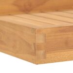 Plateau de service 60x60 cm Bois de teck massif – Image 6