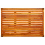 Banc de jardin avec table et repose-pieds Bois d'acacia solide – Image 5