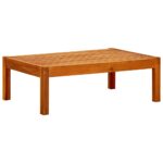 Banc de jardin avec auvent et repose-pieds Bois d'acacia solide – Image 9