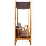 Banc de jardin avec table et repose-pieds Bois d'acacia solide – Image 2