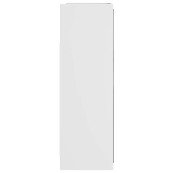 Armoire à miroir de salle de bain Blanc Bois d’ingénierie – Image 6