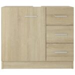 Armoire d'évier Chêne sonoma 63x30x54 cm Bois d'ingénierie – Image 3
