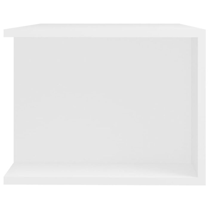 Meuble TV avec lumières LED Blanc 90x39x30 cm – Image 6