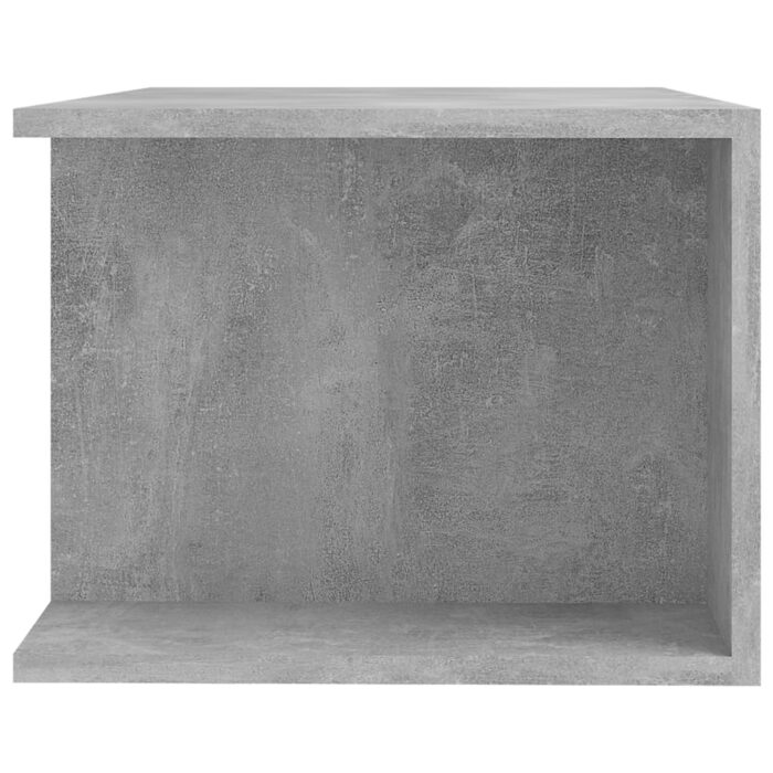 Meuble TV avec lumières LED gris béton 90x39x30 cm – Image 7