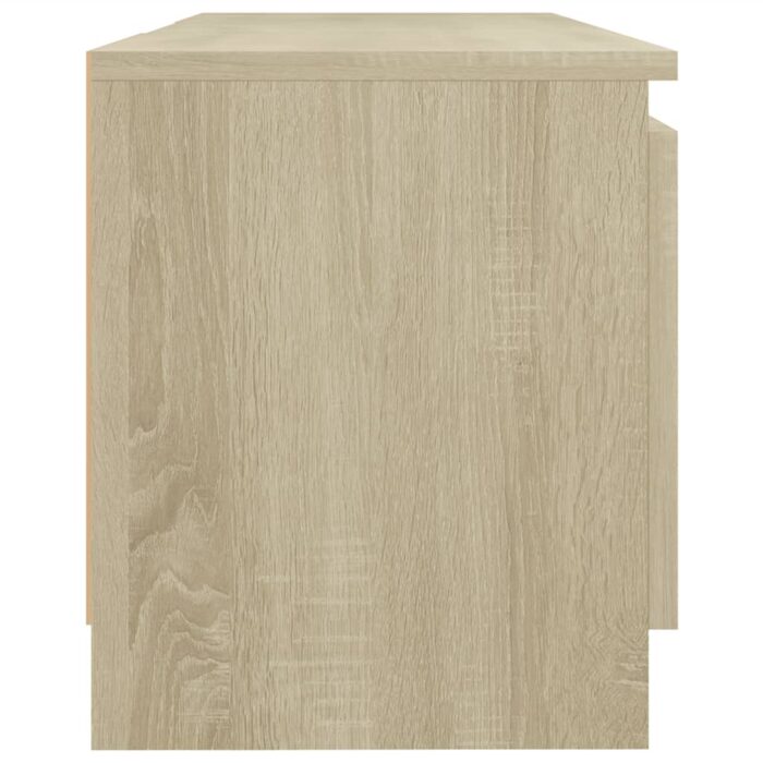 Meuble TV avec lumières LED chêne sonoma 120x30x35,5 cm – Image 8