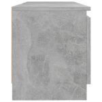 Meuble TV avec lumières LED gris béton 120x30x35,5 cm – Image 8