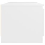 Meuble TV avec lumières LED blanc 140x40x35,5 cm – Image 8