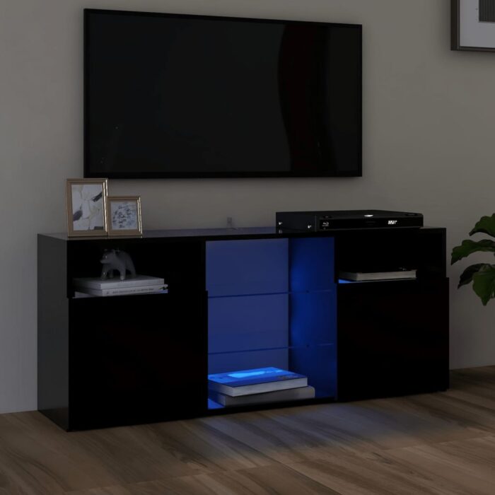 VXL8720286217122_m_en_hd_1.jpg Meuble TV avec lumières LED noir 120x30x50 cm – Image 1