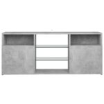 Meuble TV avec lumières LED gris béton 120x30x50 cm – Image 7