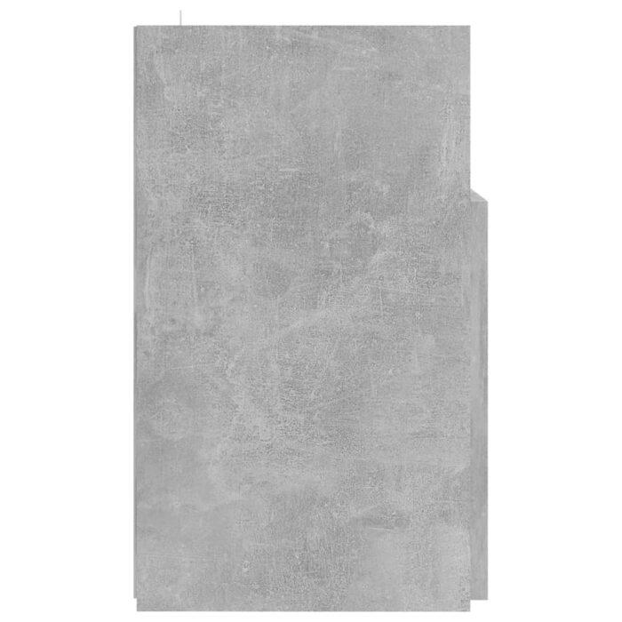 Meuble TV avec lumières LED gris béton 120x30x50 cm – Image 8