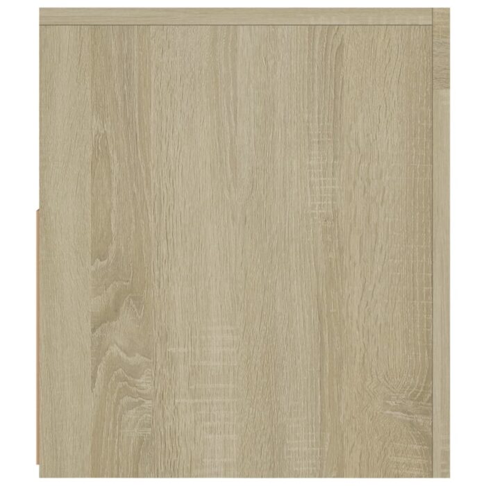 Meuble TV avec lumières LED chêne sonoma 120x35x40 cm – Image 7