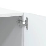 Meuble TV Blanc 100x35x40 cm Bois d'ingénierie – Image 7