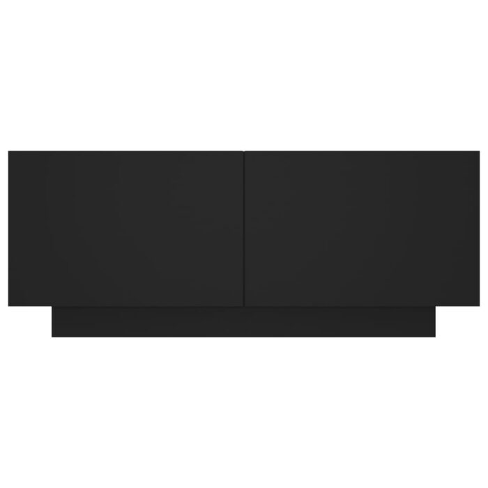 Meuble TV Noir 100x35x40 cm Bois d'ingénierie – Image 3