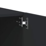 Meuble TV Noir 100x35x40 cm Bois d'ingénierie – Image 7