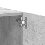 Meuble TV Gris béton 100x35x40 cm Bois d'ingénierie – Image 7