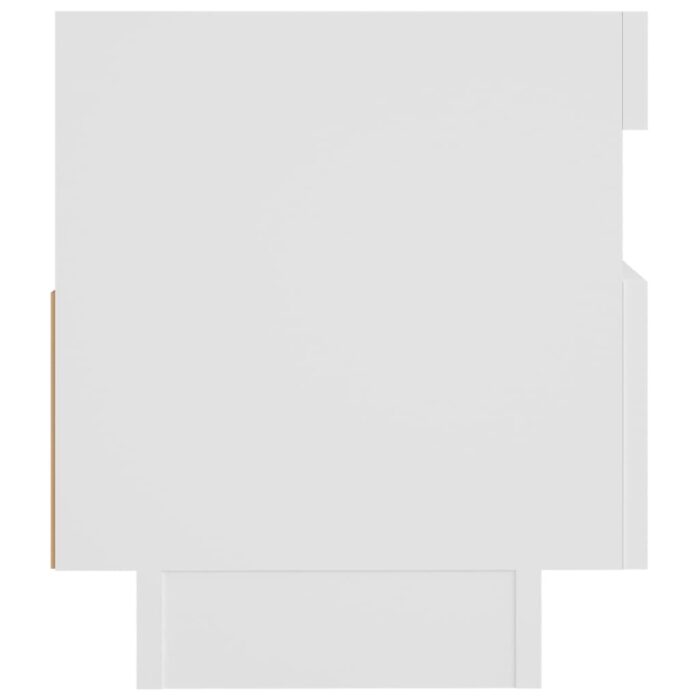 Meuble TV avec lumières LED blanc 80x35x40 cm – Image 8