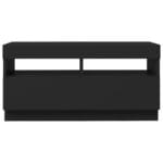 Meuble TV avec lumières LED noir 80x35x40 cm – Image 7