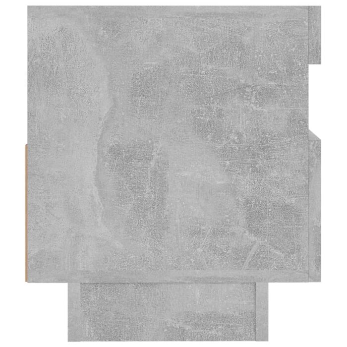 Meuble TV avec lumières LED gris béton 80x35x40 cm – Image 8