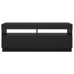 Meuble TV avec lumières LED noir 100x35x40 cm – Image 8