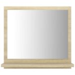 Miroir salle de bain chêne sonoma 40x10,5x37cm Bois ingénierie – Image 3