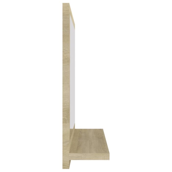 Miroir salle de bain chêne sonoma 40x10,5x37cm Bois ingénierie – Image 4