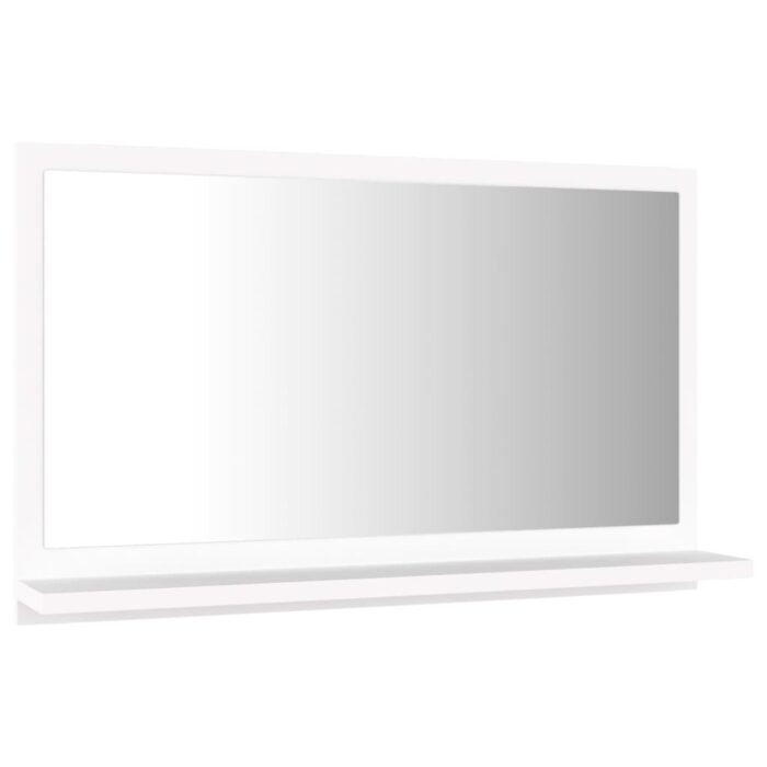 Miroir de salle de bain Blanc 60x10,5x37 cm Bois d’ingénierie – Image 3