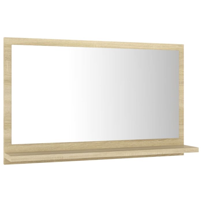 Miroir salle de bain Chêne sonoma 60x10,5x37 cm Bois ingénierie – Image 3