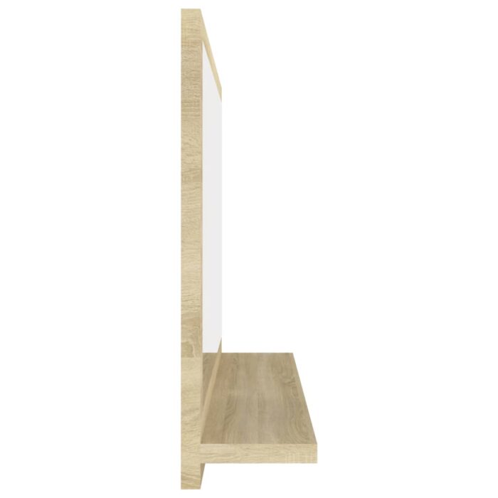 Miroir salle de bain Chêne sonoma 60x10,5x37 cm Bois ingénierie – Image 4