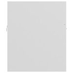 Armoire d'évier Blanc 80x38,5x46 cm Bois d’ingénierie – Image 4