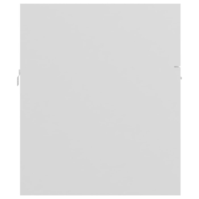 Armoire d'évier Blanc 80x38,5x46 cm Bois d’ingénierie – Image 4