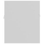 Armoire d'évier Blanc 90x38,5x46 cm Bois d’ingénierie – Image 4