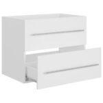Armoire d'évier Blanc 60x38,5x48 cm Bois d’ingénierie – Image 3