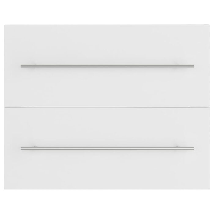 Armoire d'évier Blanc 60x38,5x48 cm Bois d’ingénierie – Image 4