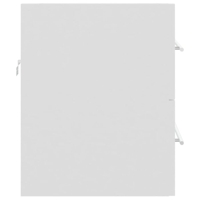 Armoire d'évier Blanc 60x38,5x48 cm Bois d’ingénierie – Image 5