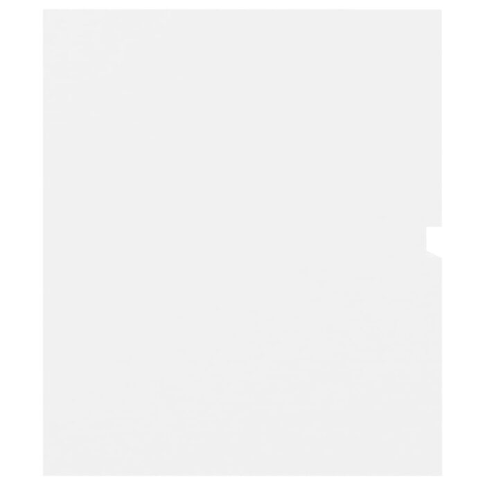 Armoire d'évier Blanc 80x38,5x45 cm Bois d'ingénierie – Image 4