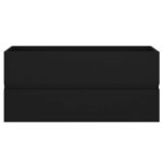 Armoire d'évier Noir 100x38,5x45 cm Bois d'ingénierie – Image 3