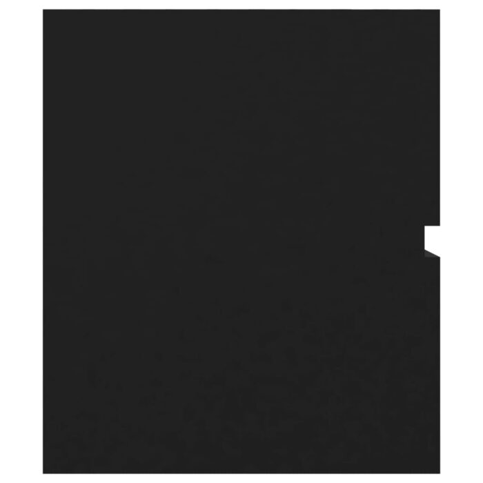 Armoire d'évier Noir 100x38,5x45 cm Bois d'ingénierie – Image 4