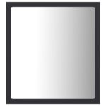 Miroir à LED de salle de bain Gris 40x8,5x37 cm Acrylique – Image 4