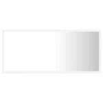 Miroir à LED de salle de bain Blanc 90x8,5x37 cm Acrylique – Image 4