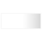Miroir à LED de salle de bain Blanc 100x8,5x37 cm Acrylique – Image 5