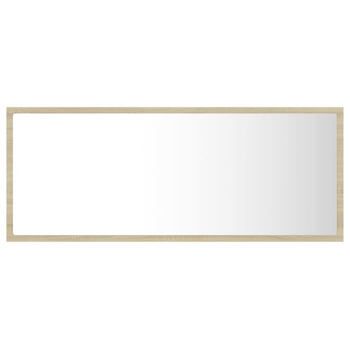 Miroir LED de salle de bain Chêne sonoma 100x8,5x37cm Acrylique – Image 5