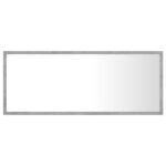 Miroir à LED de salle de bain Gris béton 100x8,5x37cm Acrylique – Image 5