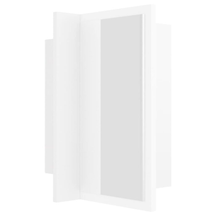 Armoire salle de bain à miroir LED Blanc 40x12x45 cm Acrylique – Image 9