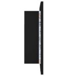 Armoire à miroir de salle de bain LED Noir 60x12x45 Acrylique – Image 8