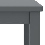 Table de chevet gris foncé 35x30x47 cm bois de pin massif – Image 3