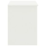 Table de chevet Blanc 35x30x40 cm Bois de pin massif – Image 2