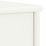Table de chevet Blanc 35x30x40 cm Bois de pin massif – Image 4