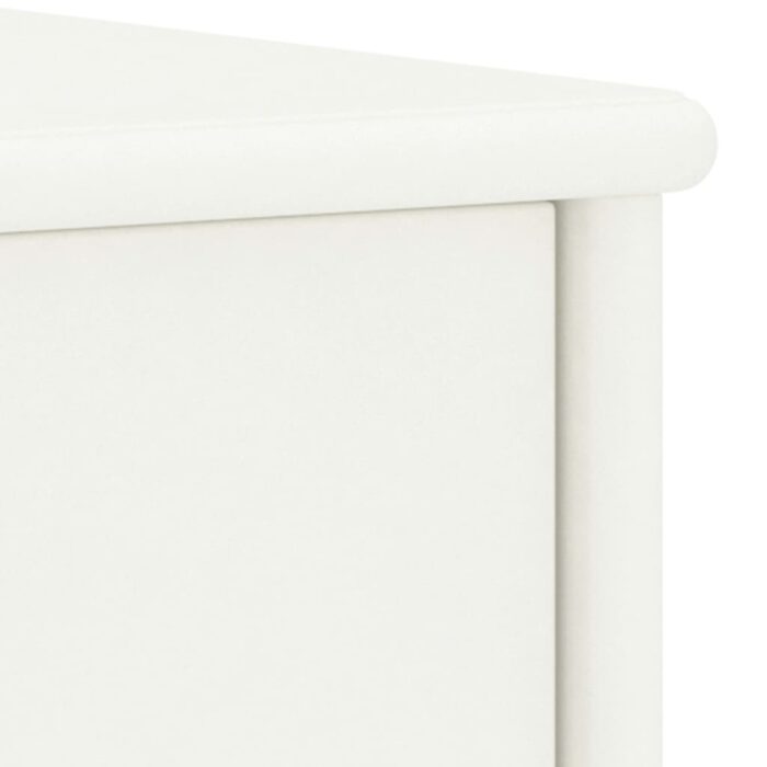 Table de chevet Blanc 35x30x40 cm Bois de pin massif – Image 4