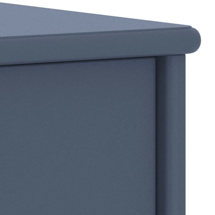 Table de chevet Gris clair 35x30x40 cm Bois de pin massif – Image 4