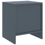 Table de chevet Gris clair 35x30x40 cm Bois de pin massif – Image 3